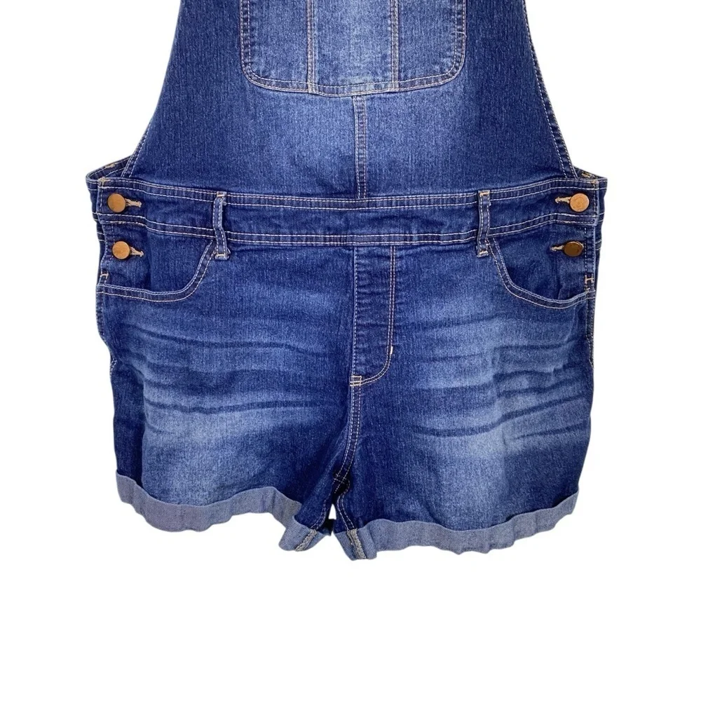 NOBO Junior 19 XXL Relaxed Fit Denim Overalls denim jean cotton stretch shortall